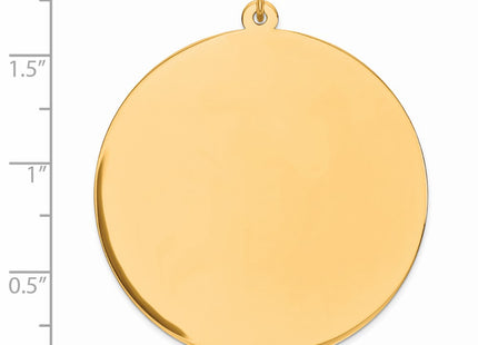 Sterling silver disc charm, another view