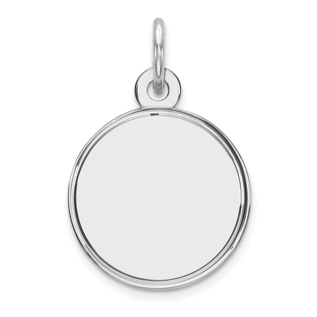 Sterling silver disc charm