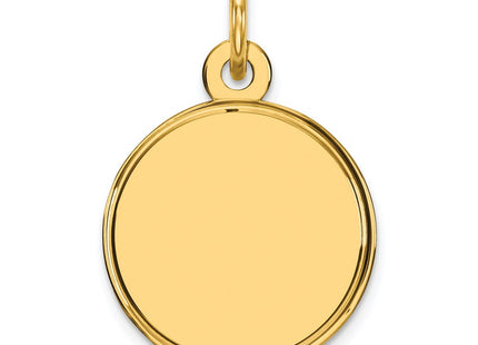 Sterling silver disc charm