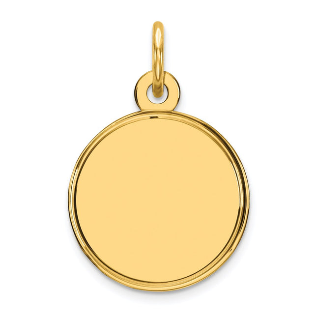 Sterling silver disc charm