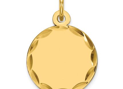 Sterling silver disc charm