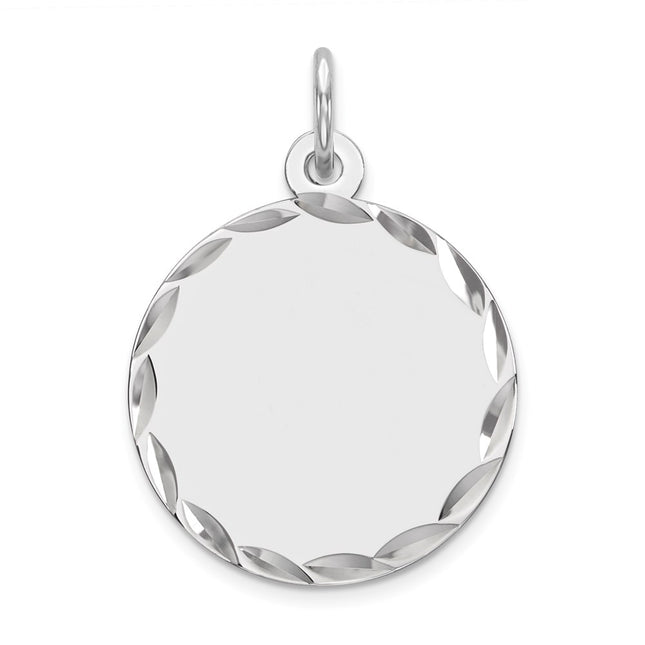Sterling silver disc charm