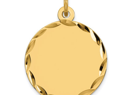 Sterling silver disc charm