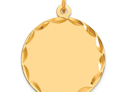 Sterling silver disc charm