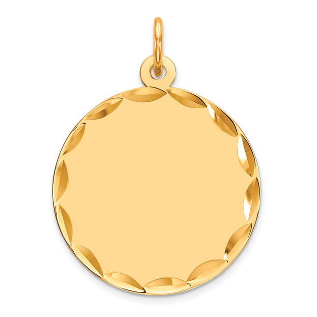 Sterling silver disc charm