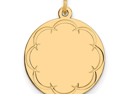 Sterling silver disc charm