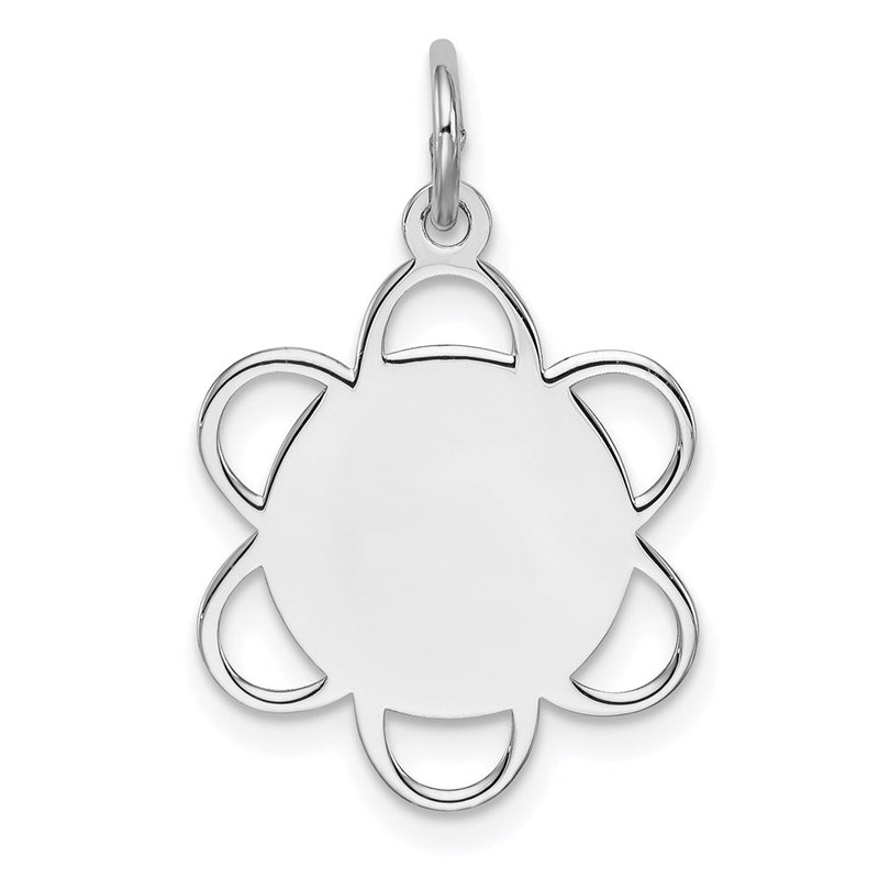 Sterling silver disc charm