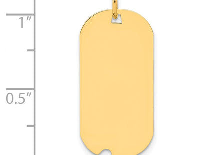 Sterling silver disc charm, further view