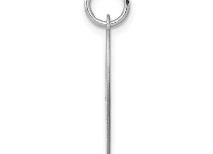 SS Rh-plt Engraveable Heart Patterned Polished Front/Satin Back Disc