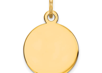 Sterling silver disc charm