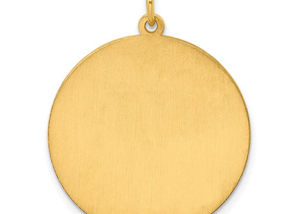 Sterling silver disc charm, further view