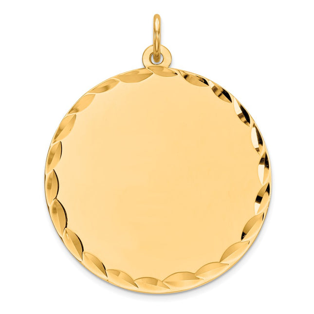 Sterling silver disc charm