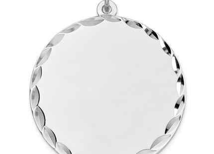 Sterling silver disc charm