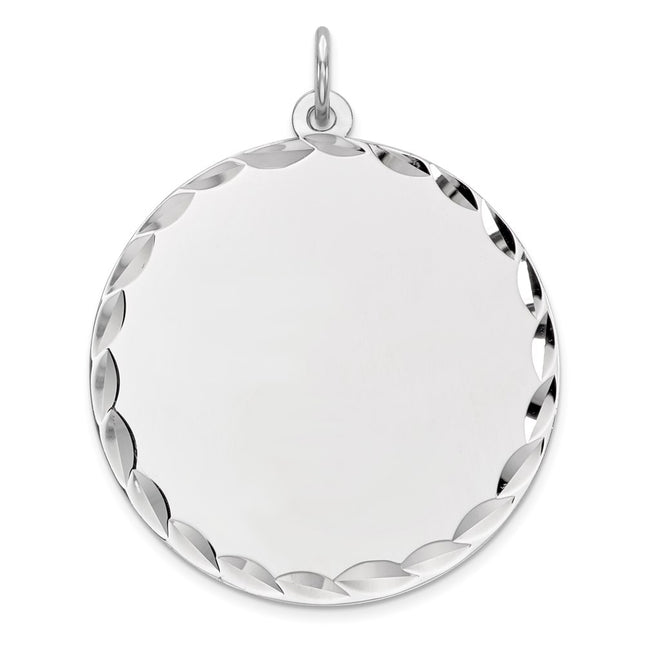 Sterling silver disc charm