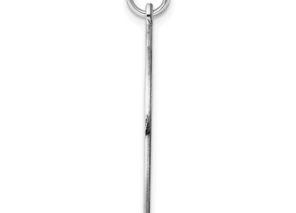 Sterling silver disc charm, alternate view