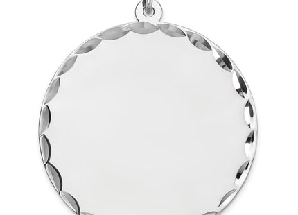 Sterling silver disc charm