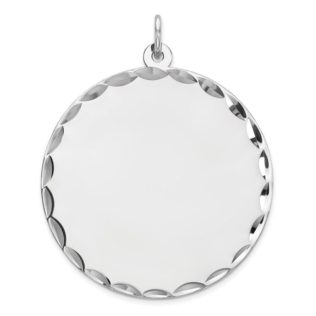Sterling silver disc charm