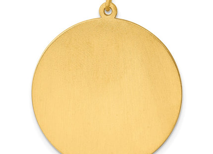 Sterling silver disc charm, further view