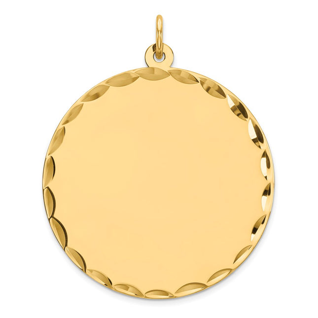 Sterling silver disc charm