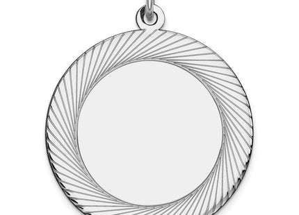 Sterling silver disc charm