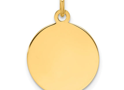 Sterling silver disc charm