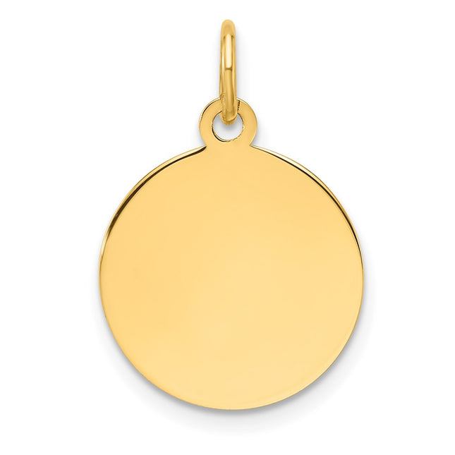 Sterling silver disc charm