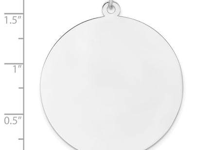Sterling silver disc charm, another view