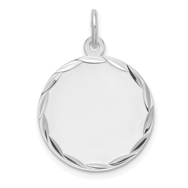 Sterling silver disc charm
