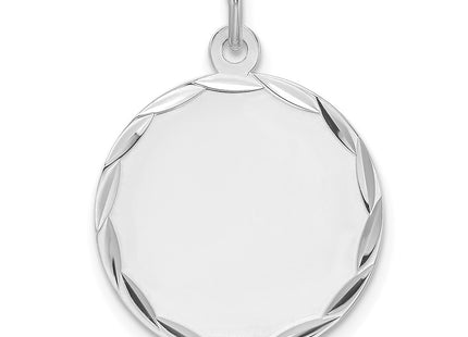 Sterling silver disc charm