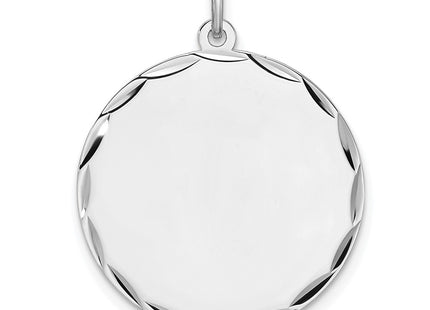 Sterling silver disc charm
