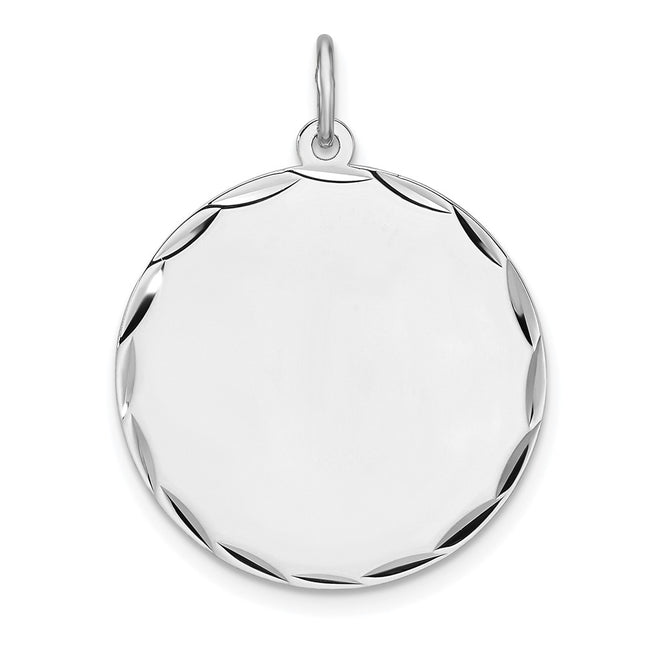 Sterling silver disc charm