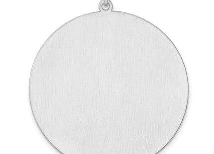Sterling silver disc charm, alternate view
