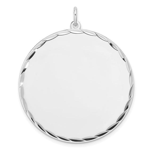 Sterling silver disc charm