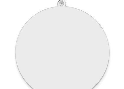 Sterling silver disc charm, alternate view