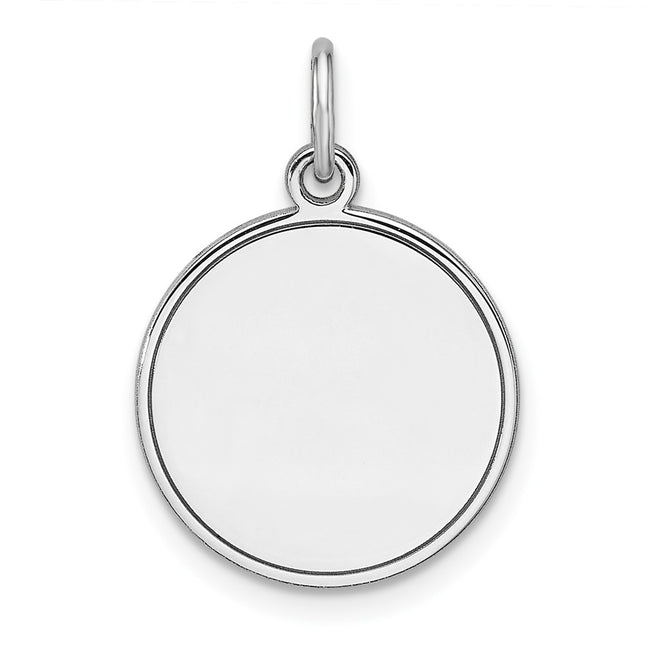 Sterling silver disc charm