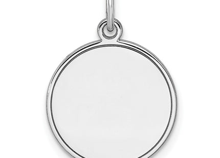 Sterling silver disc charm