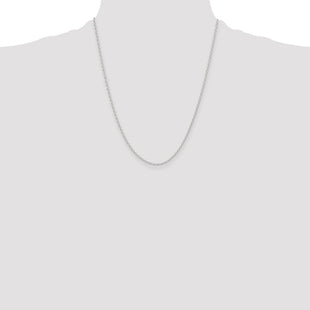Sterling Silver Polished and D/C Mariner Link Chain