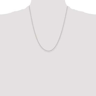 Sterling Silver Polished and D/C Mariner Link Chain, 9 x 1.75mm