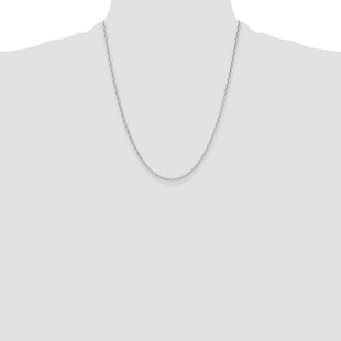 Sterling Silver Polished and D/C Mariner Link Chain