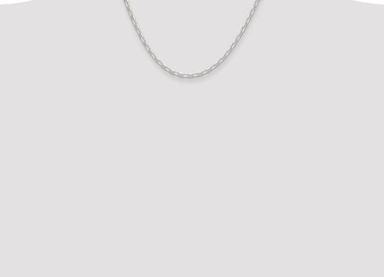 Sterling Silver Polished and D/C Mariner Link Chain (Style QMA080-18)