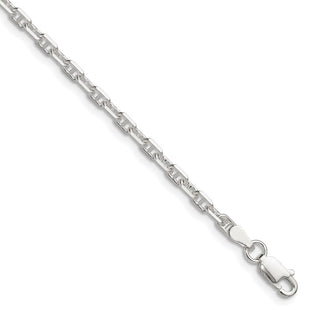Sterling Silver Polished and D/C Mariner Link Chain