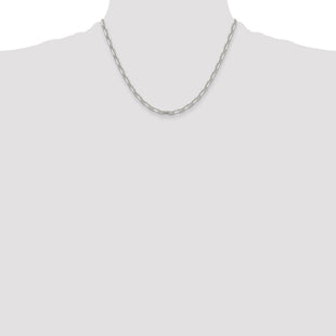 Sterling Silver Polished and D/C Mariner Link Chain
