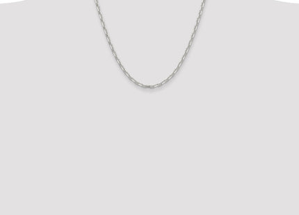 Sterling Silver Polished and D/C Mariner Link Chain (Style QMA100-20)