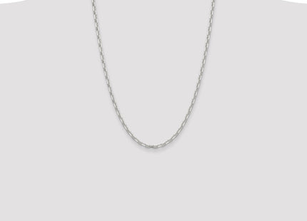Sterling Silver Polished and D/C Mariner Link Chain (Style QMA100-24)