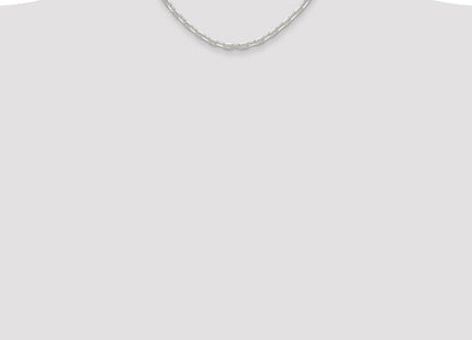 Sterling Silver Polished and D/C Mariner Link Chain