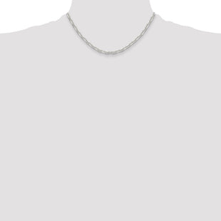 Sterling Silver Polished and D/C Mariner Link Chain