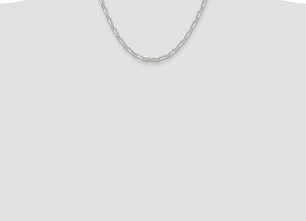 Sterling Silver Polished and D/C Mariner Link Chain