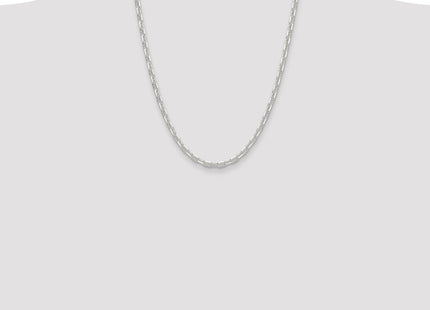 Sterling Silver Polished and D/C Mariner Link Chain