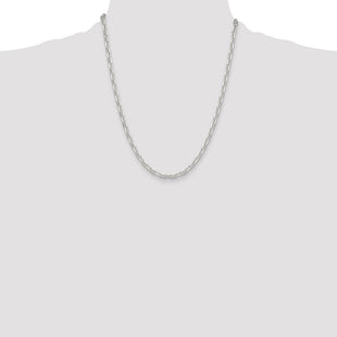 Sterling Silver Polished and D/C Mariner Link Chain