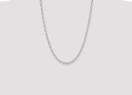 Sterling Silver Polished and D/C Mariner Link Chain
